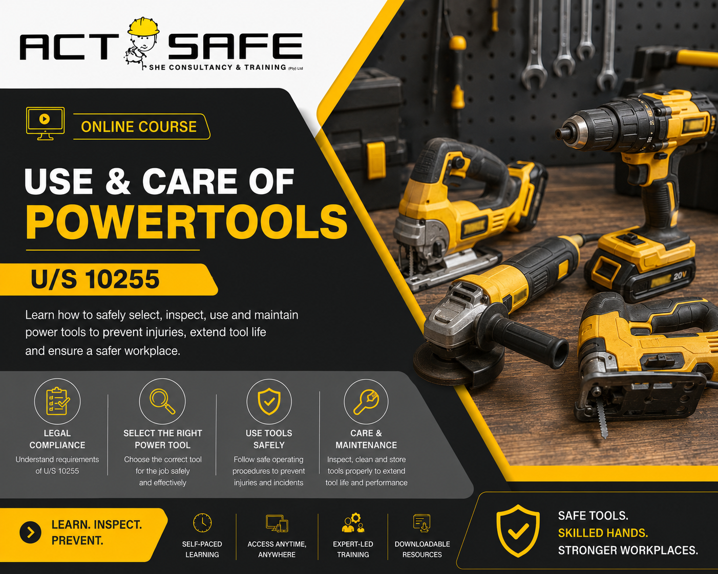 Select, Use and Care For Powertools 10255